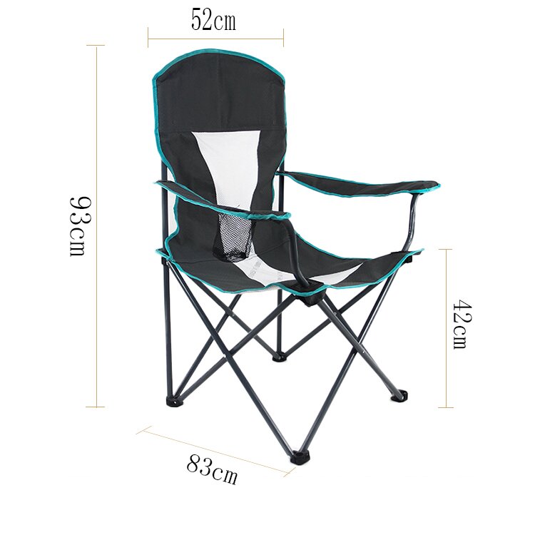 Chaise de plage pliante avec tissu net respirant/chaise de camping avec tissu net