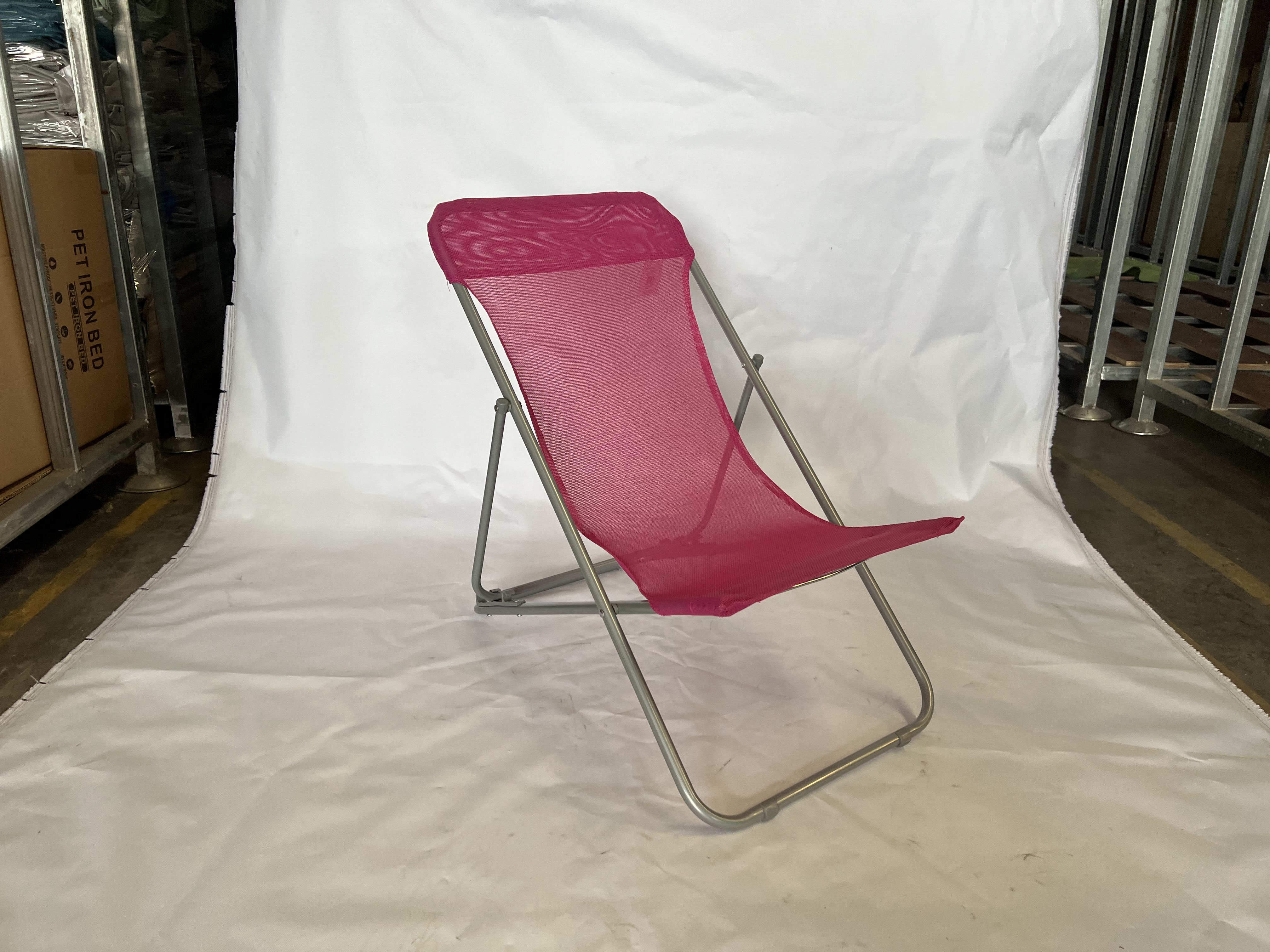 Chaise de plage inclinable pliable pour adolescents