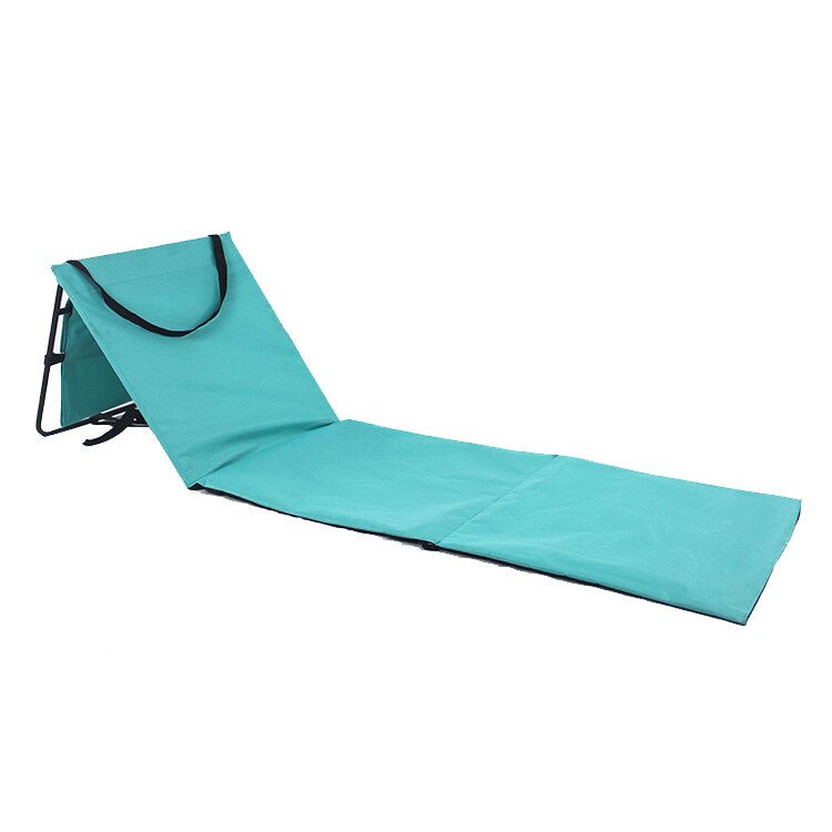 Grand tapis de chaise de plage pliable portable avec dragonne