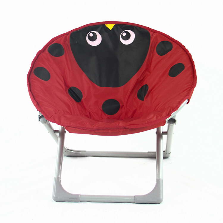 Chaise de pelouse pliante légère d'impression de dessin animé animal personnalisé chaises de lune de jardin se pliant pour l'enfant